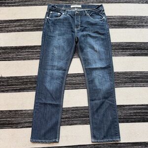 Blue Rag Men's Blue Straight Leg Jeans Size 38